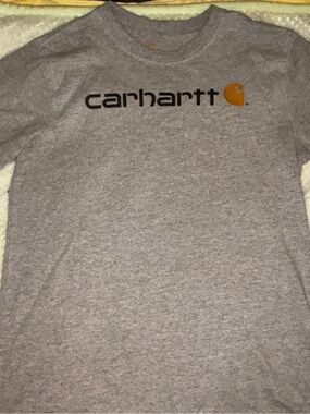 Carhartt Gray Tee with Gold Logo